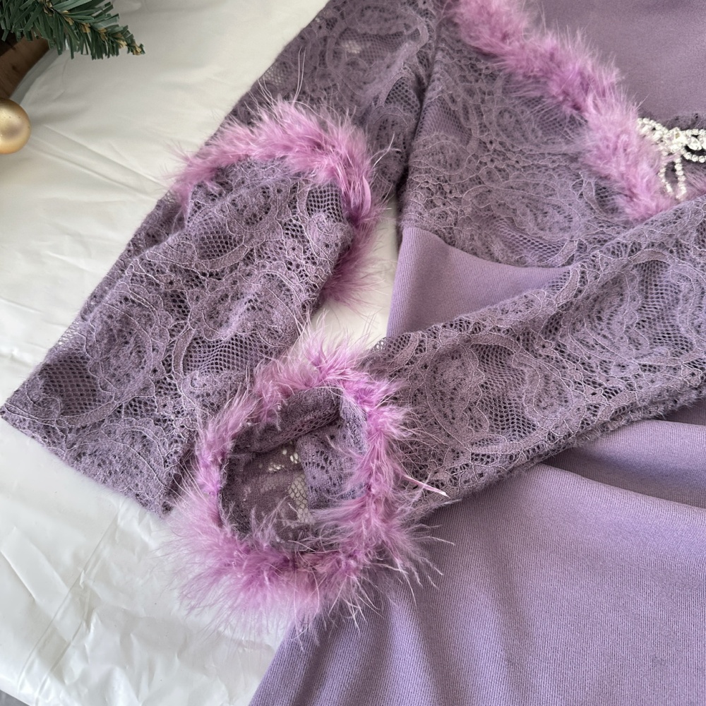 Fashion slim temperament enticement dress