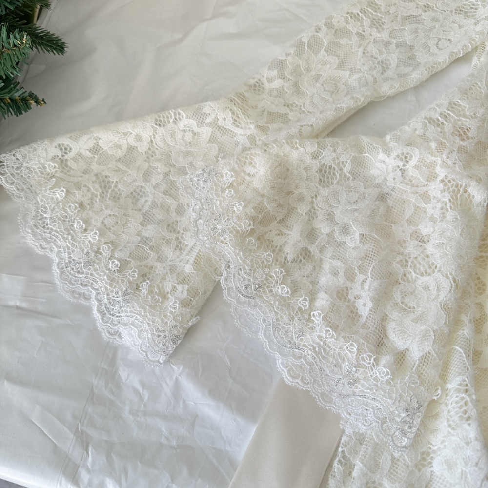 Lace France style long sleeve slim enticement dress