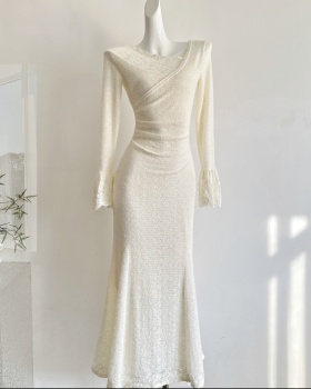 Temperament lace elegant Chinese style dress