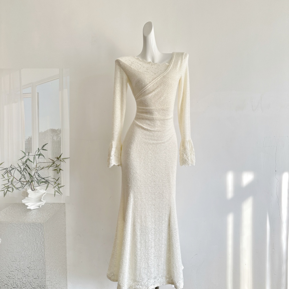 Temperament lace elegant Chinese style dress