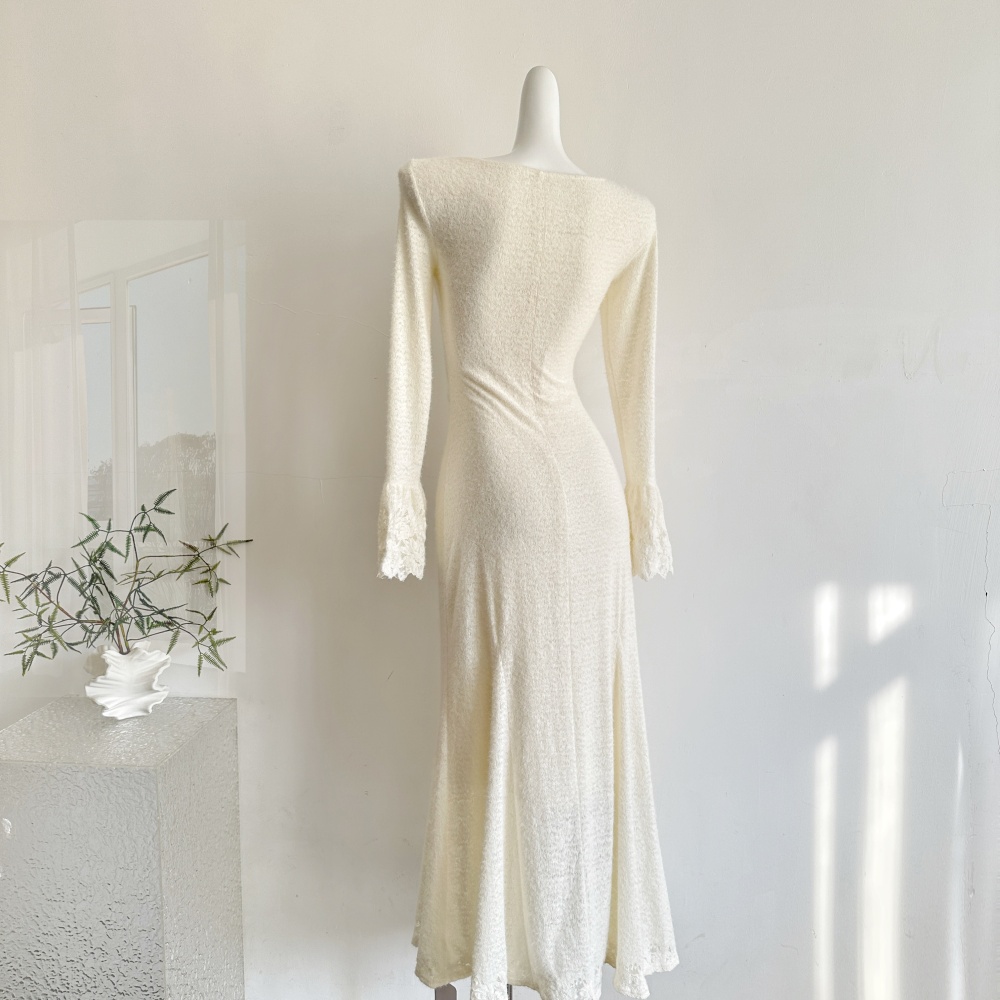 Temperament lace elegant Chinese style dress