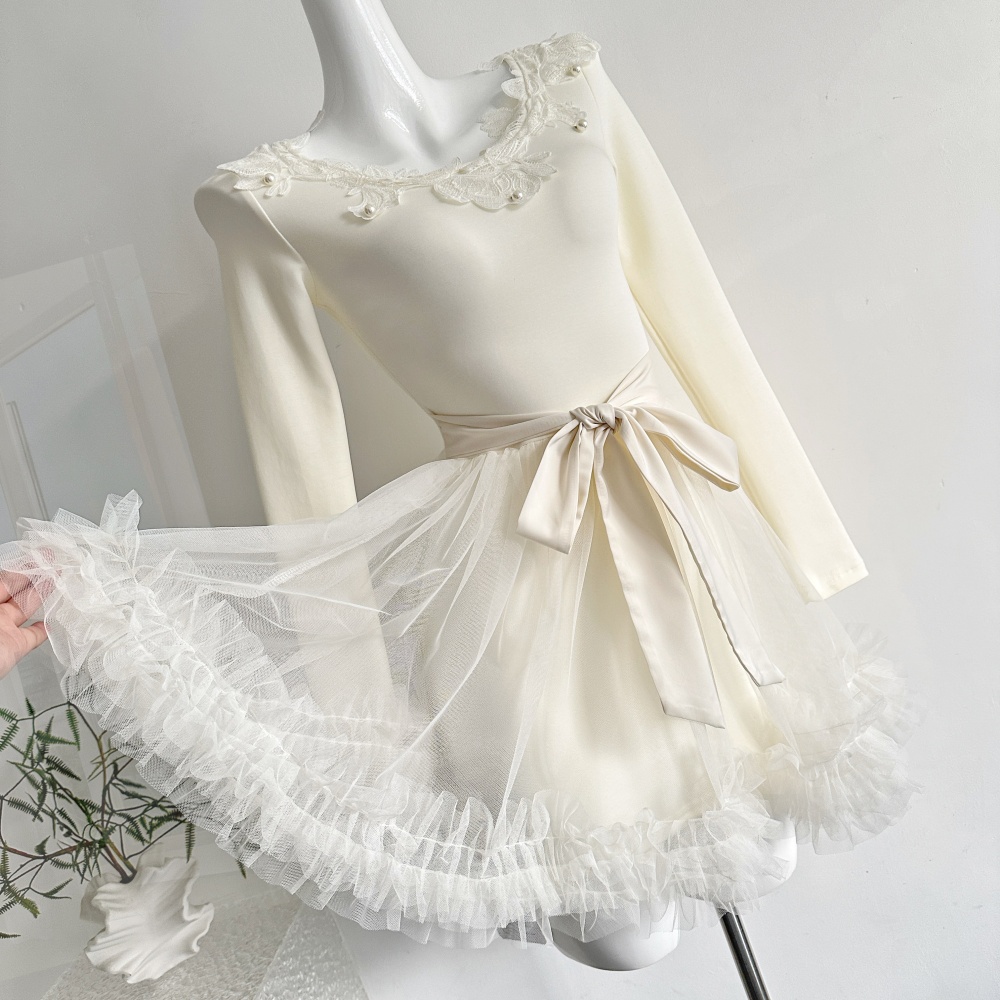 Frenum lace short dress