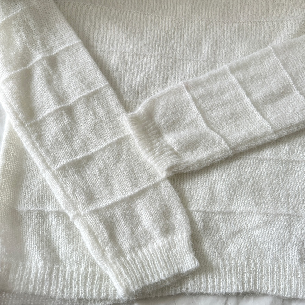 Obscure cake skirt sloping shoulder mohair sweater a set