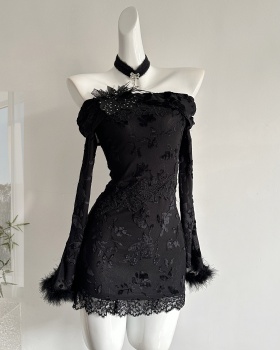 Slim fashion enticement temperament dress