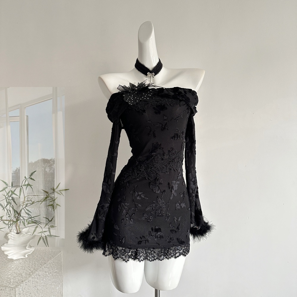 Slim fashion enticement temperament dress