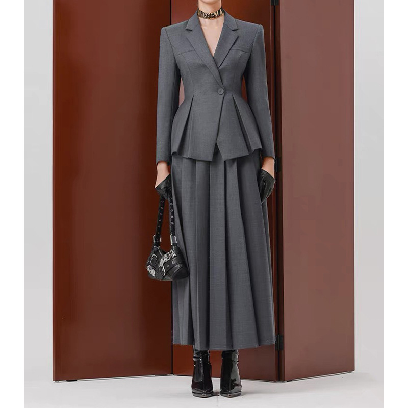Fashion pure business suit temperament coat a set for women