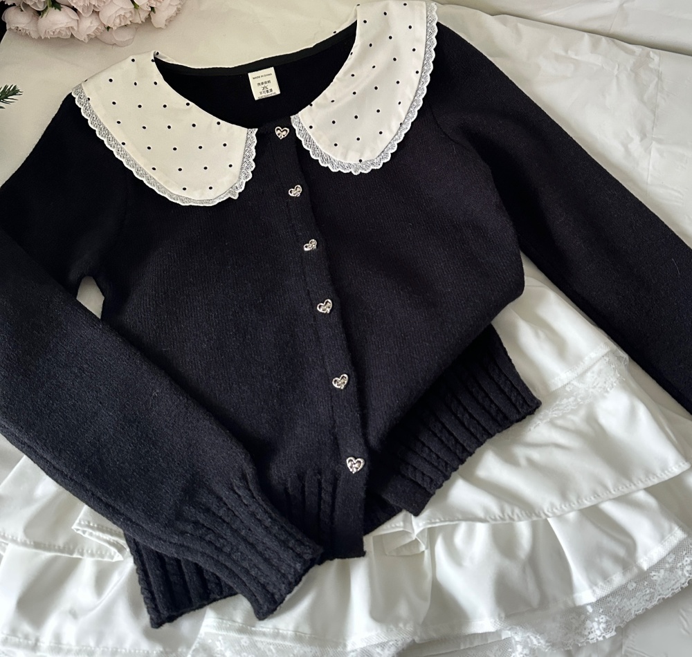 Autumn and winter short skirt coat a set for women