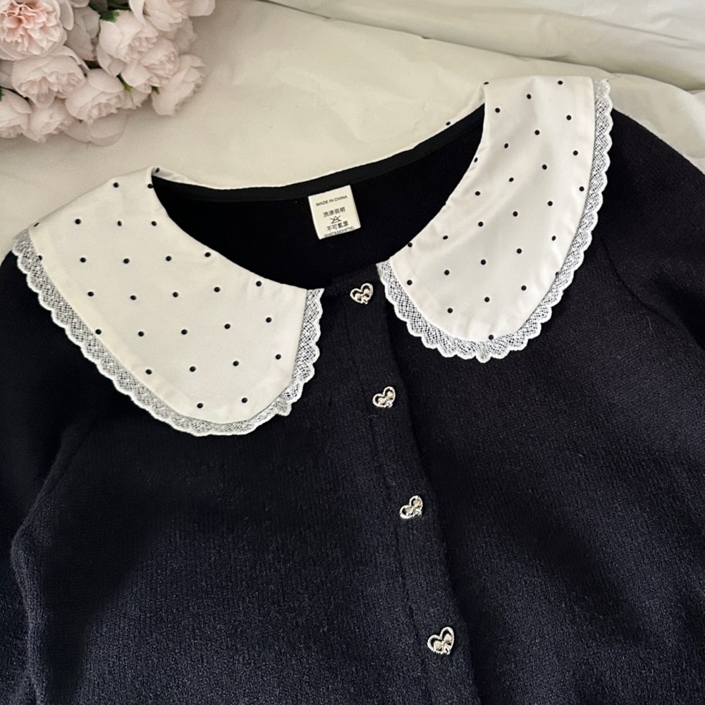 Autumn and winter short skirt coat a set for women