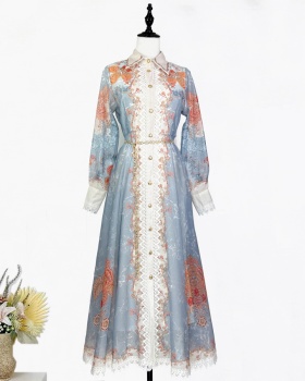 Ladies hollow dress temperament retro waist chains