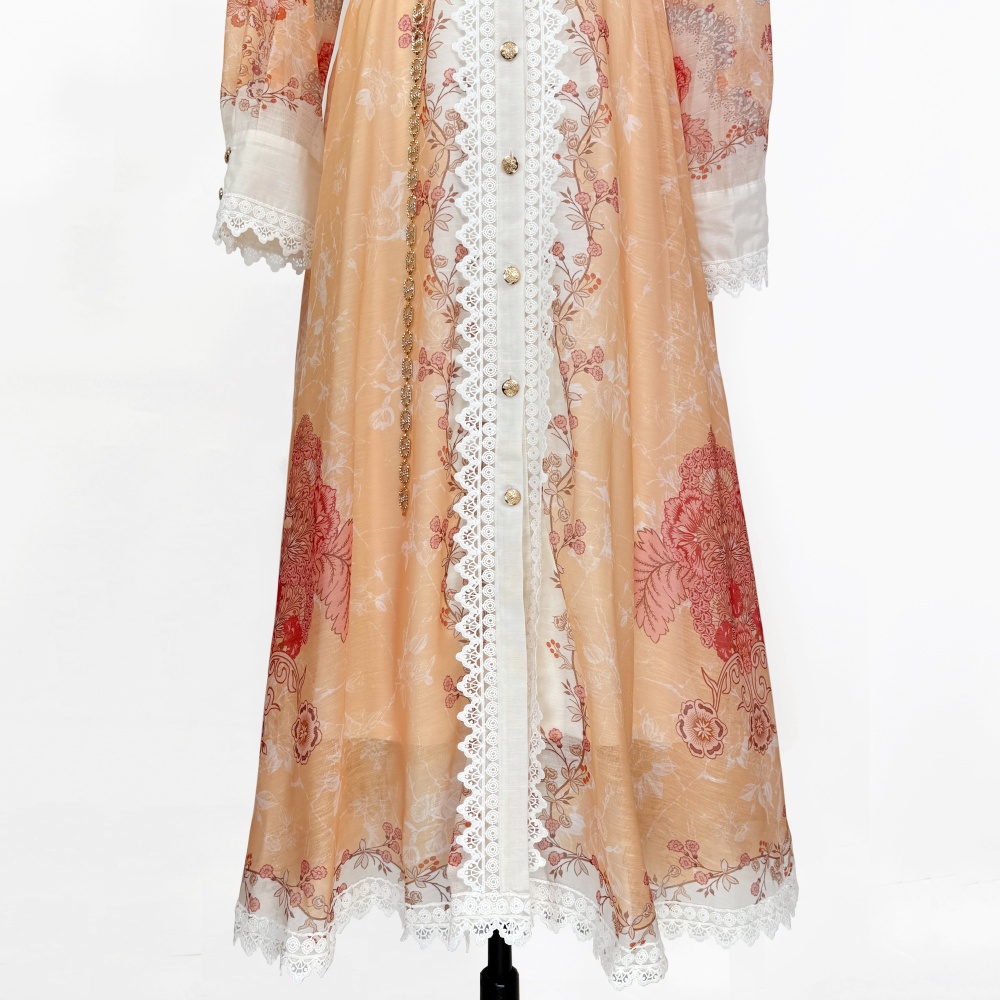 Ladies hollow dress temperament retro waist chains