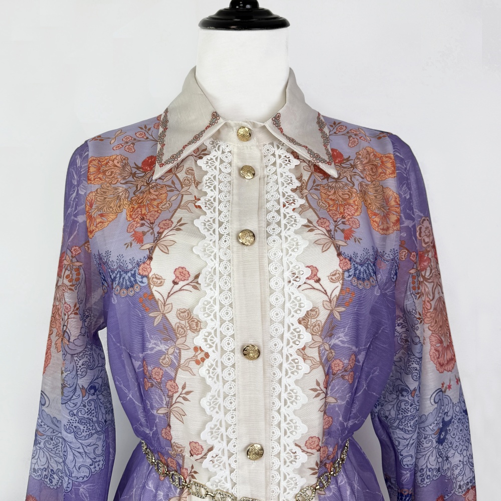 Ladies hollow dress temperament retro waist chains