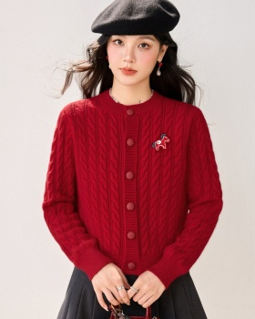 Pony spring twist tops winter long sleeve sweater
