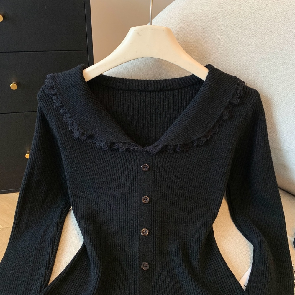 Thick winter Korean style long sleeve sweater for women