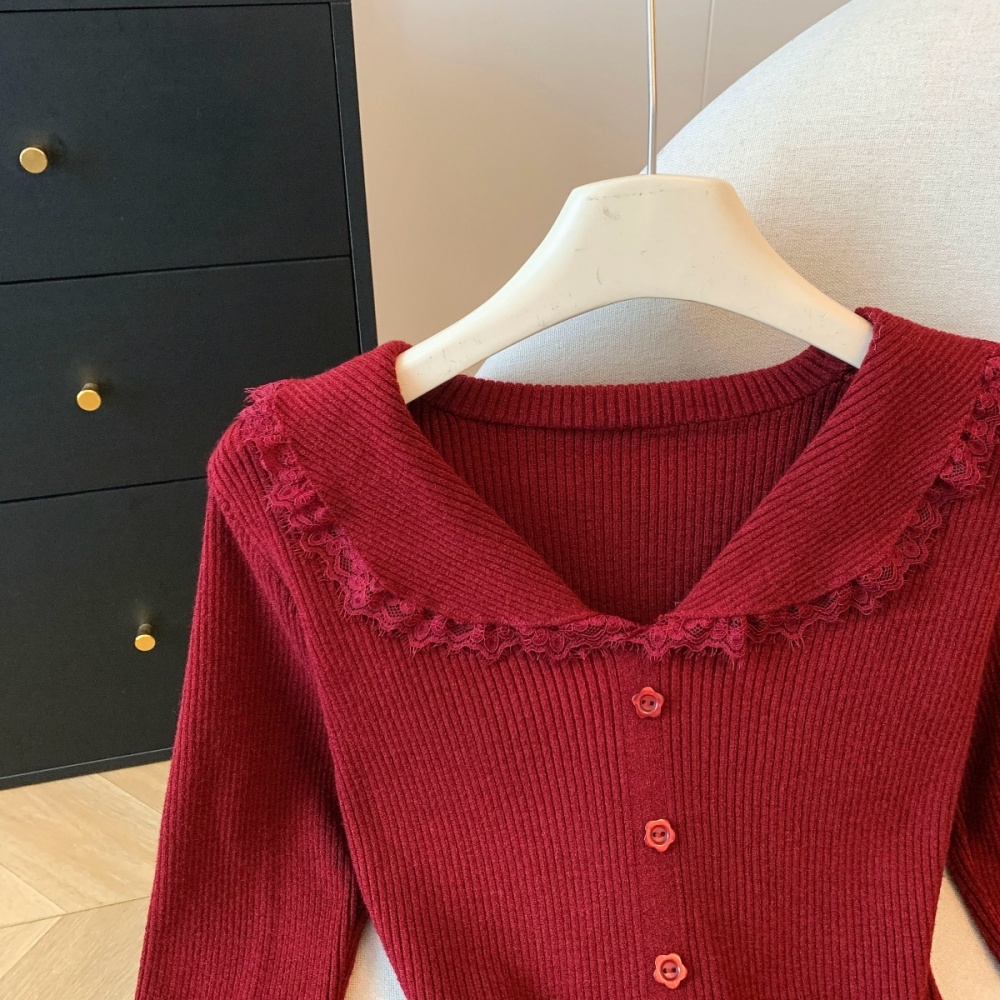 Thick winter Korean style long sleeve sweater for women