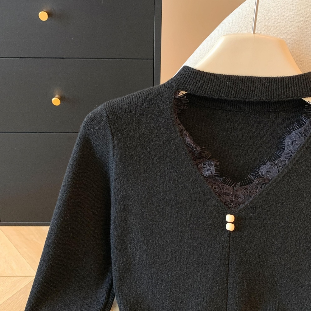 Fashion sweater knitted bottoming shirt for women