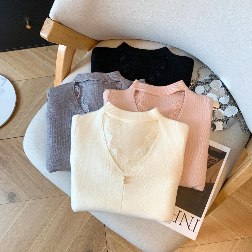 Fashion sweater knitted bottoming shirt for women