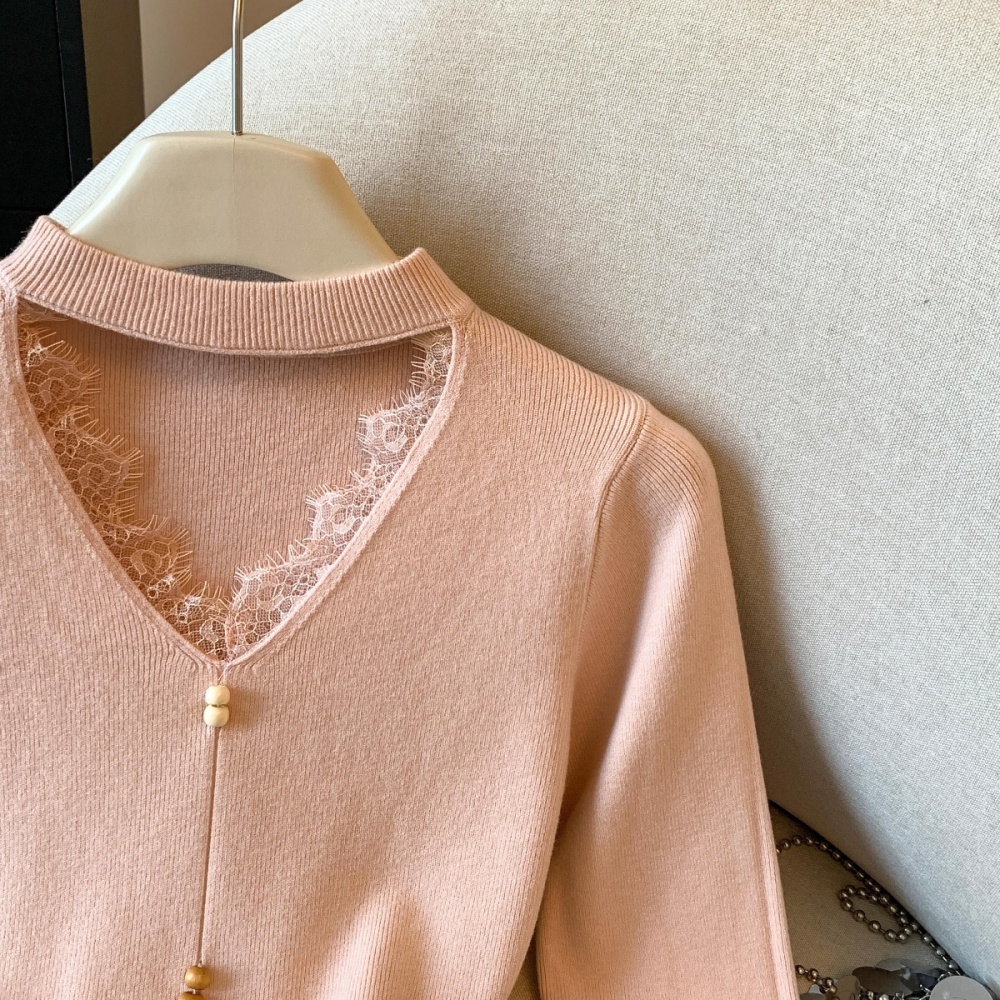 Fashion sweater knitted bottoming shirt for women