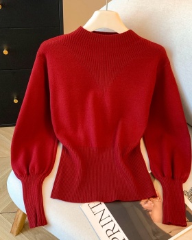 Bottoming slim tops pinched waist temperament bottoming shirt