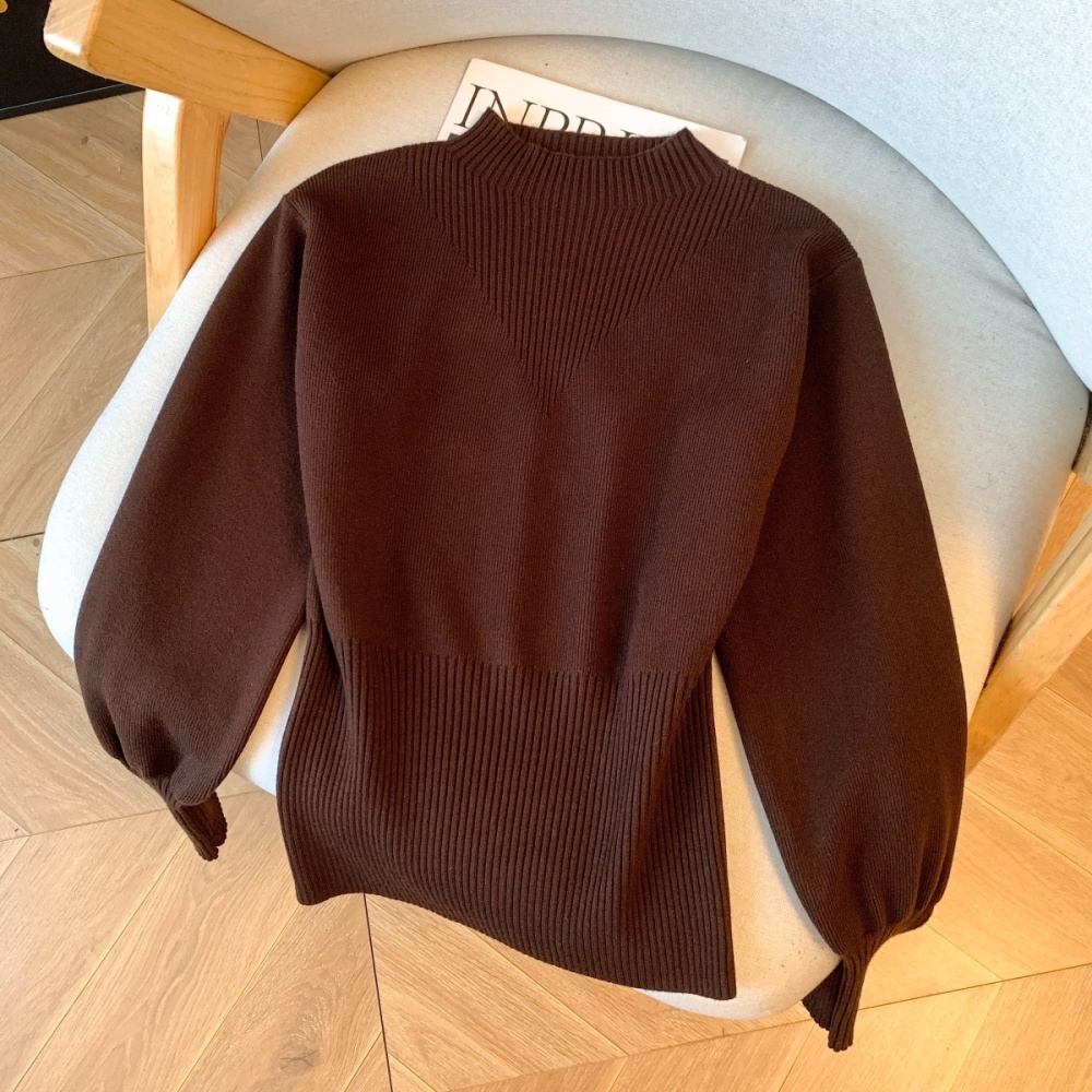 Bottoming slim tops pinched waist temperament bottoming shirt