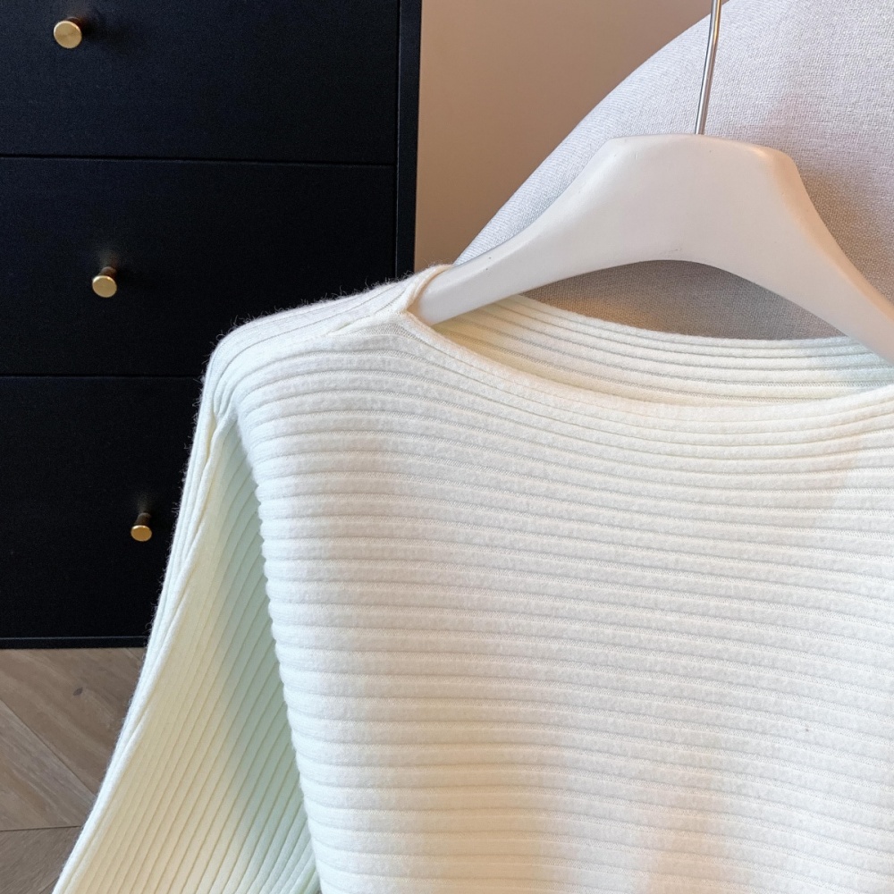 Pinched waist bottoming sweater slim small shirt for women