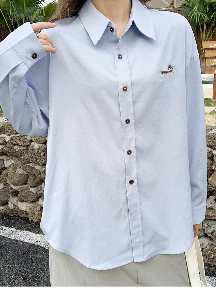 Loose long sleeve thin cardigan light sunscreen shirt for women