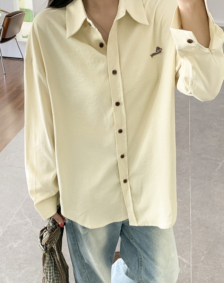 Loose long sleeve thin cardigan light sunscreen shirt for women
