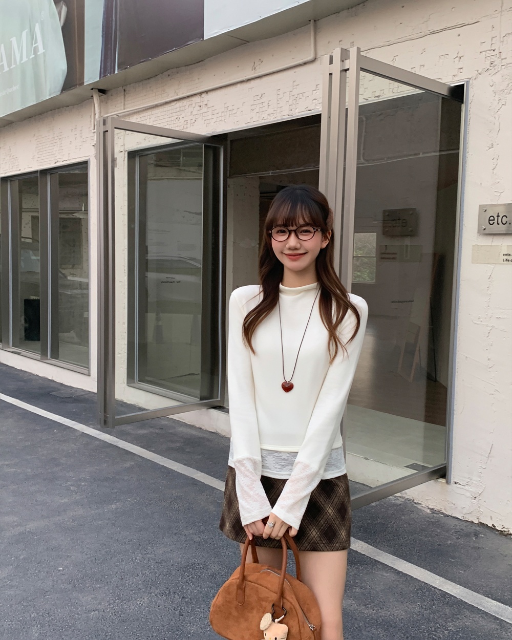 Plus velvet lace tops France style T-shirt for women