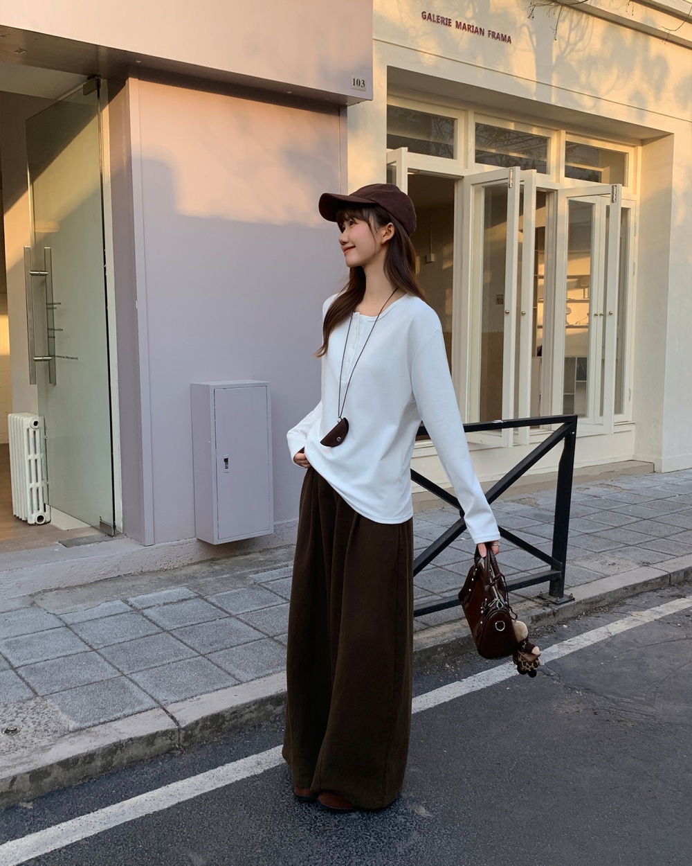 Loose long sleeve bottoming shirt for women