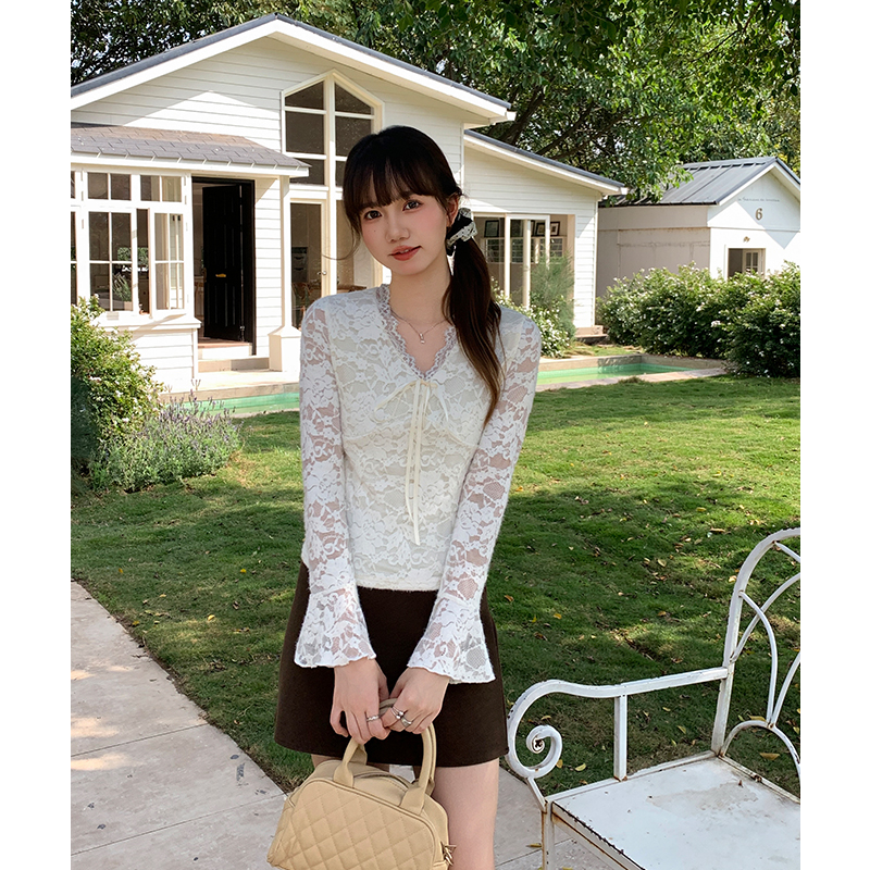 Plus velvet bottoming shirt inside the ride T-shirt