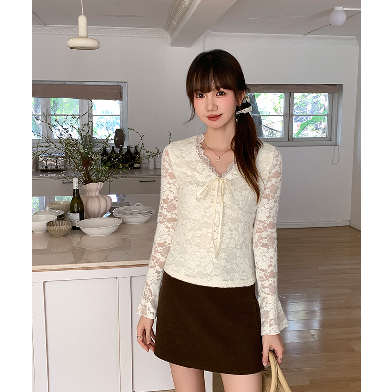 Plus velvet bottoming shirt inside the ride T-shirt