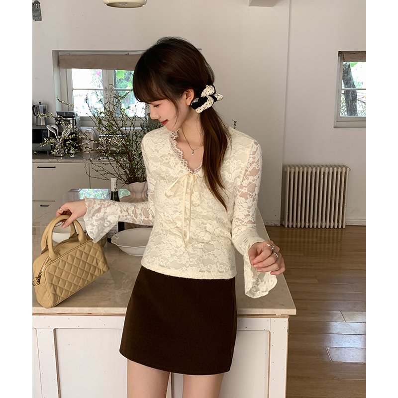 Plus velvet bottoming shirt inside the ride T-shirt