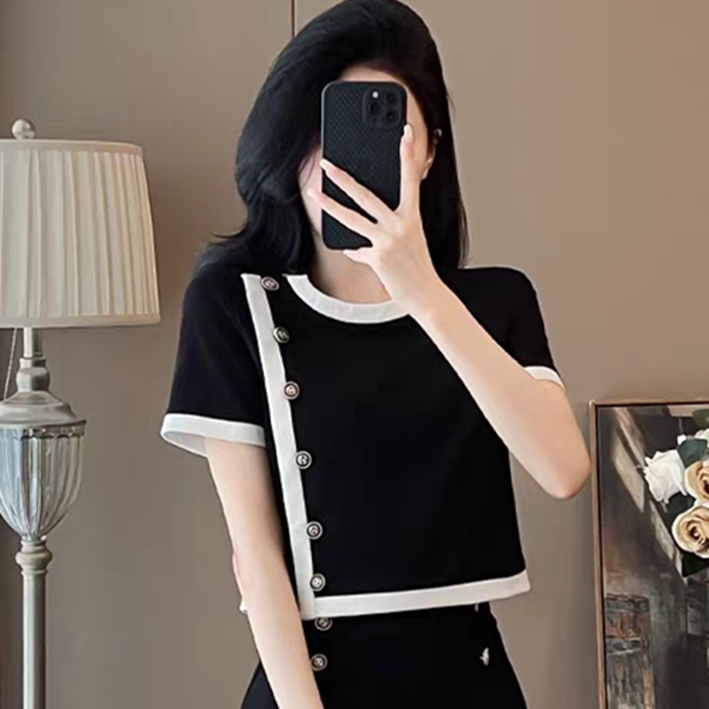 Spring and summer chanelstyle sweater Casual summer tops