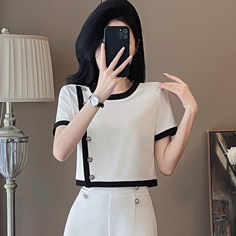 Spring and summer chanelstyle sweater Casual summer tops