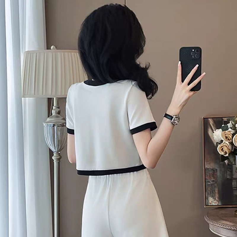 Spring and summer chanelstyle sweater Casual summer tops