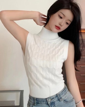 Spring and summer halter slim vest twist all-match sweater