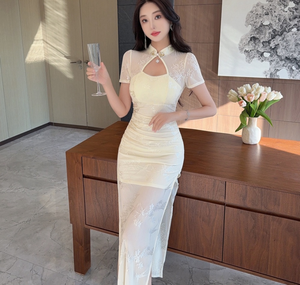 Chinese style light luxury cheongsam temperament dress