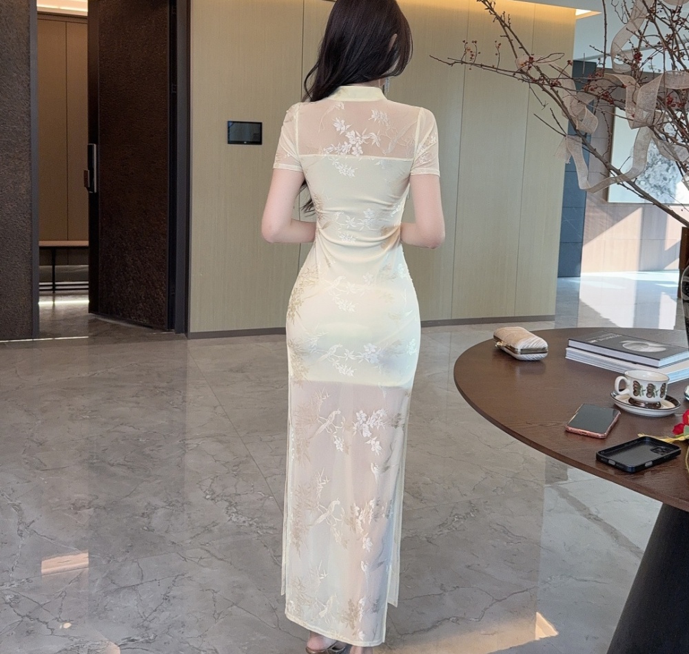 Chinese style light luxury cheongsam temperament dress