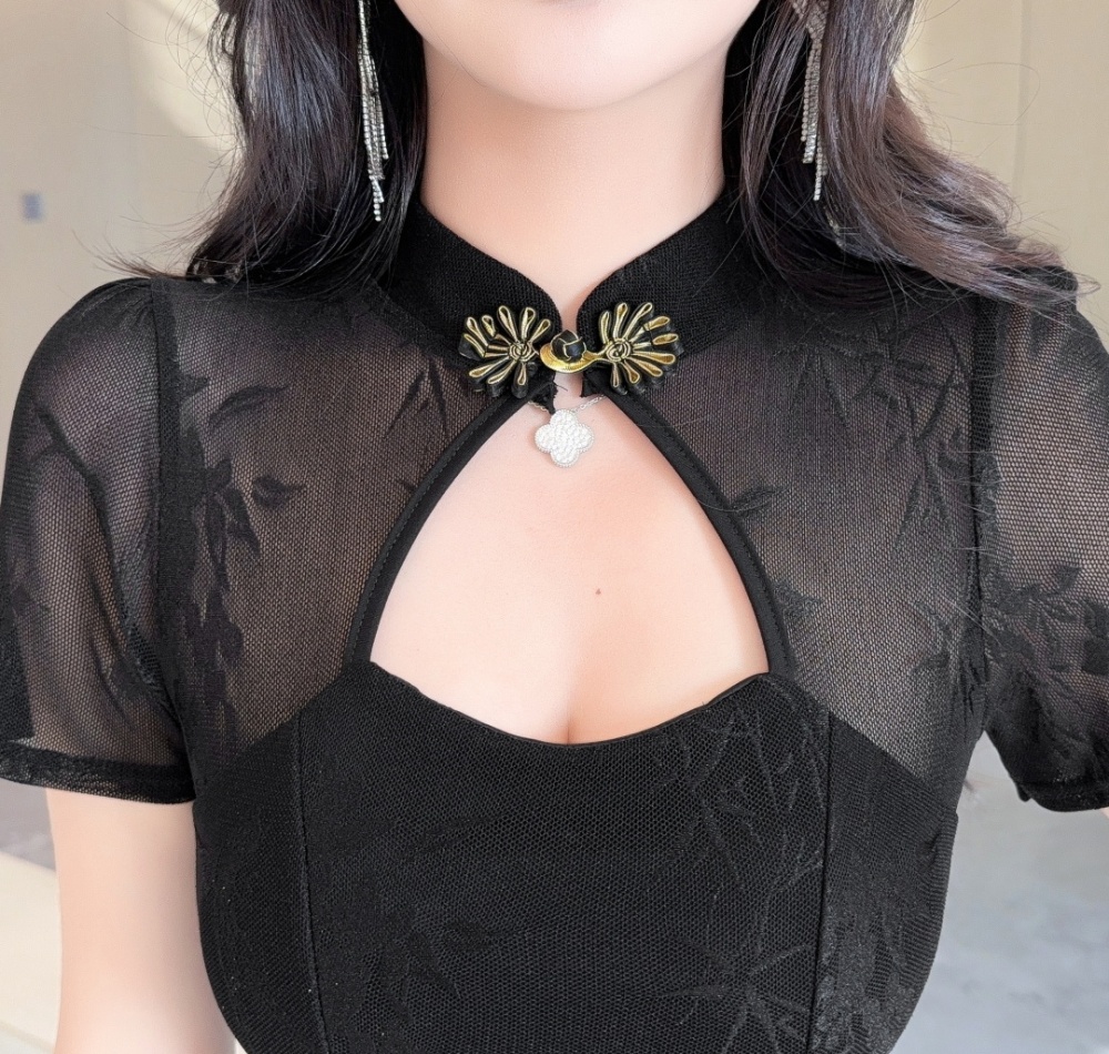 Chinese style light luxury cheongsam temperament dress