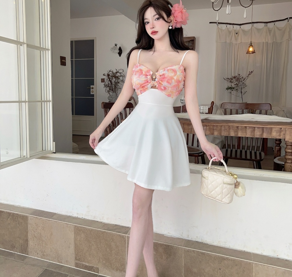 Sling stereoscopic Sexy underwear party short dress