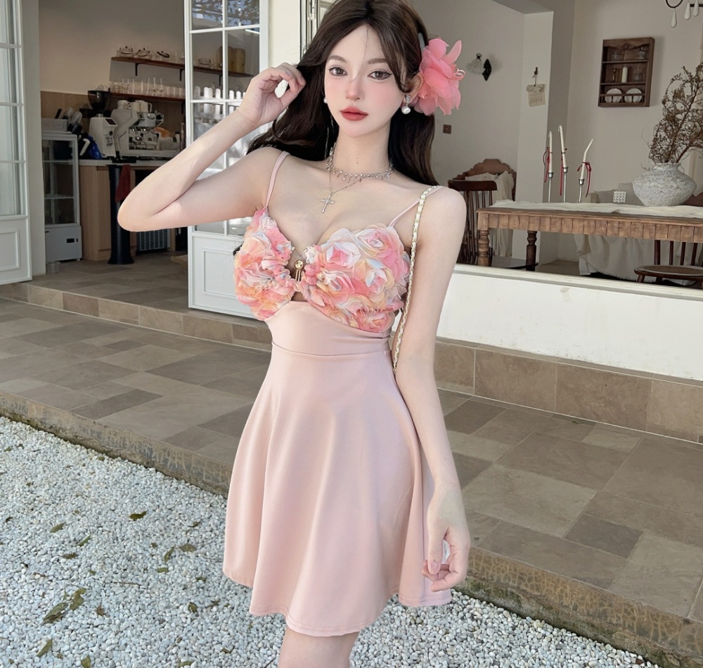 Sling stereoscopic Sexy underwear party short dress