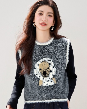 Outside the ride spring waistcoat jacquard vest