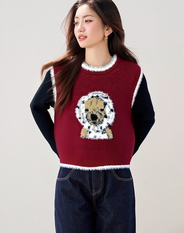 Outside the ride spring waistcoat jacquard vest