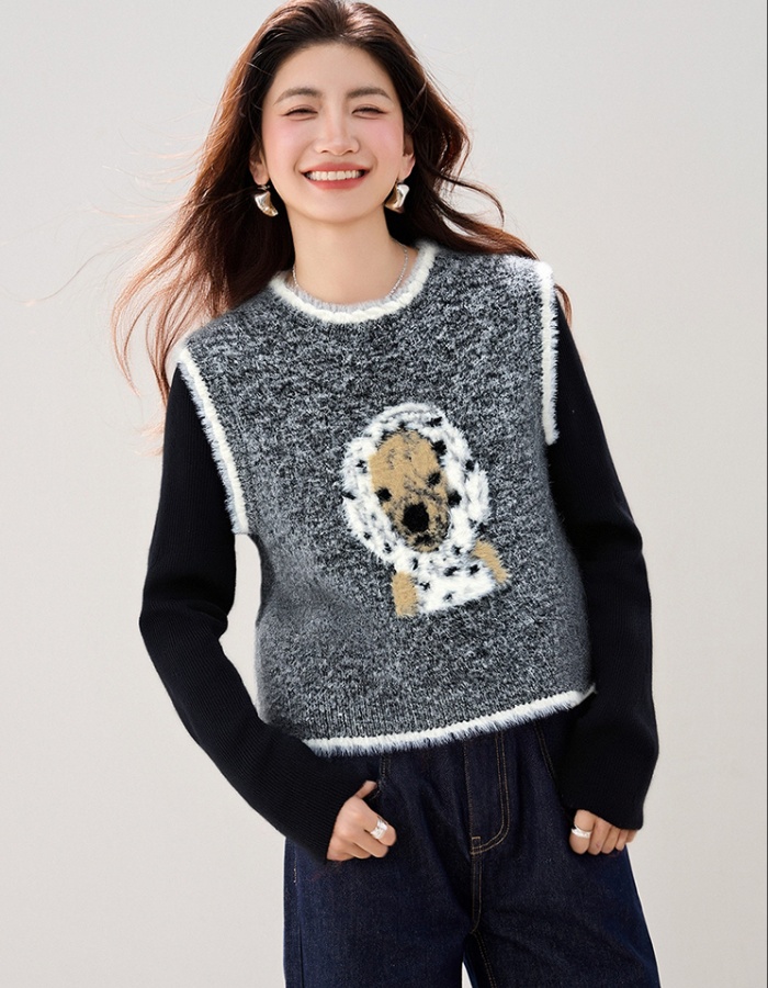 Outside the ride spring waistcoat jacquard vest