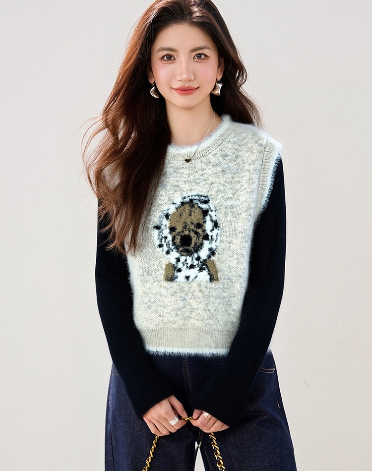 Outside the ride spring waistcoat jacquard vest