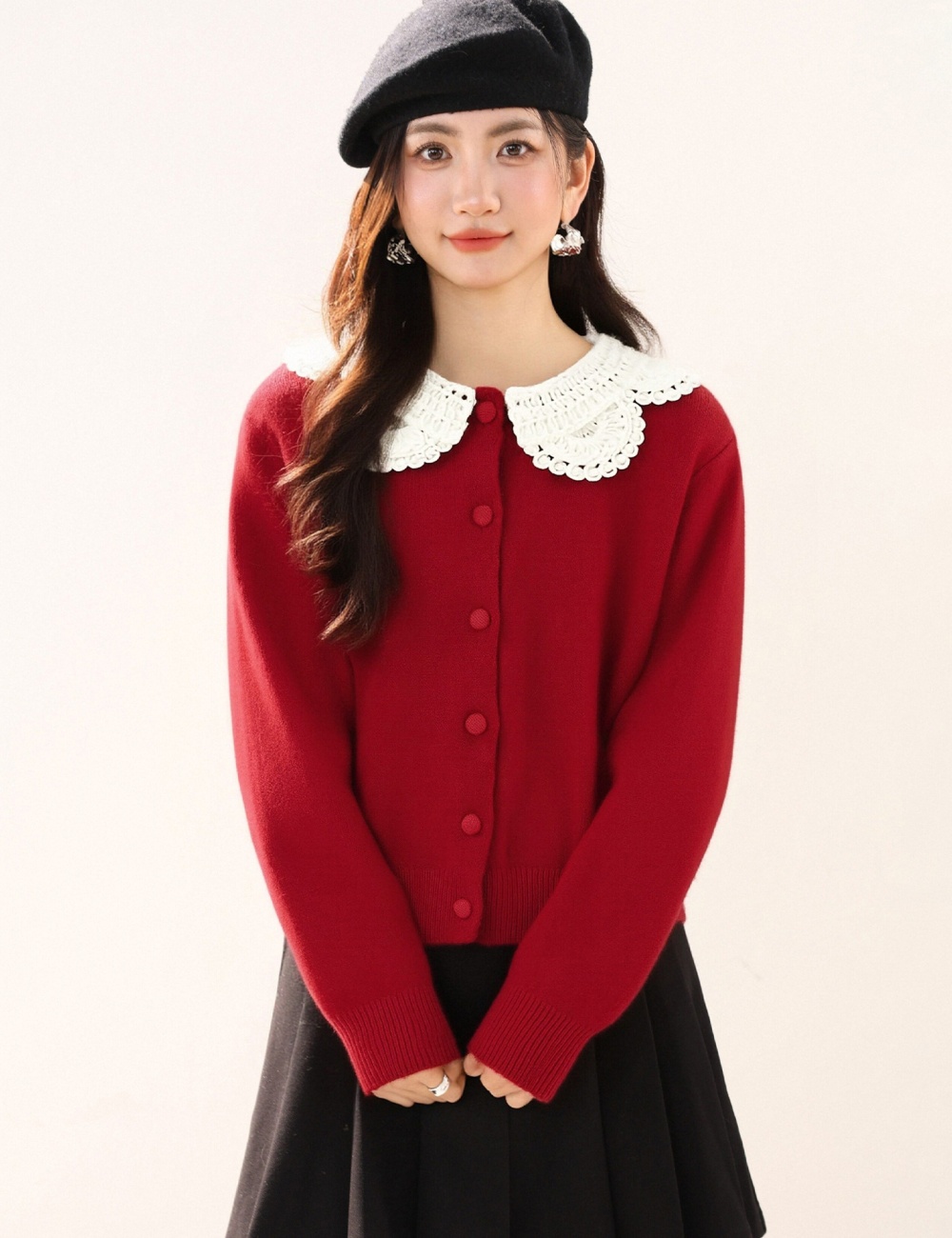 Spring lazy sweater knitted cardigan for women