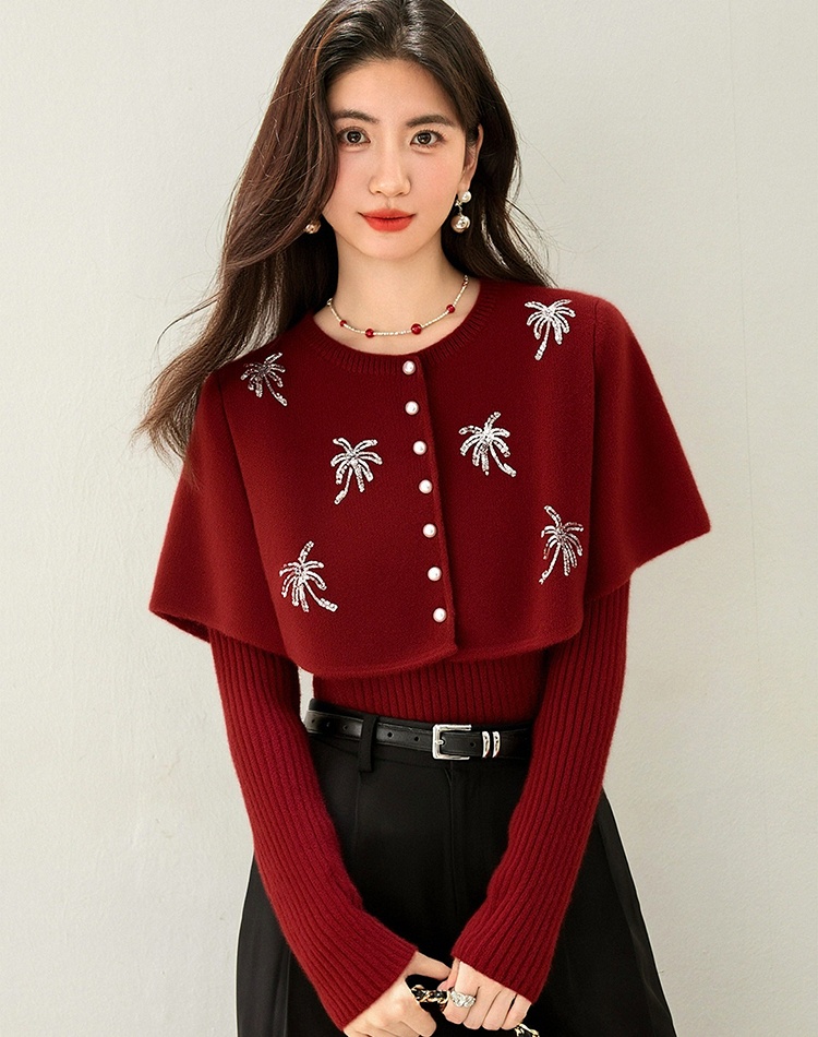 Chanelstyle show young cloak spring sweater for women