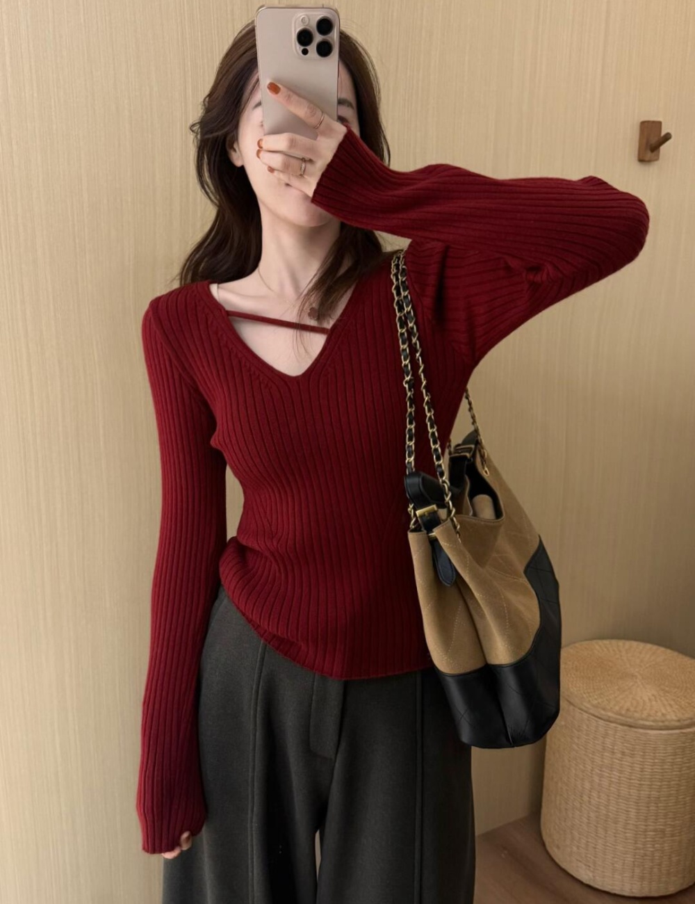 All-match winter bottoming shirt enticement tops for women
