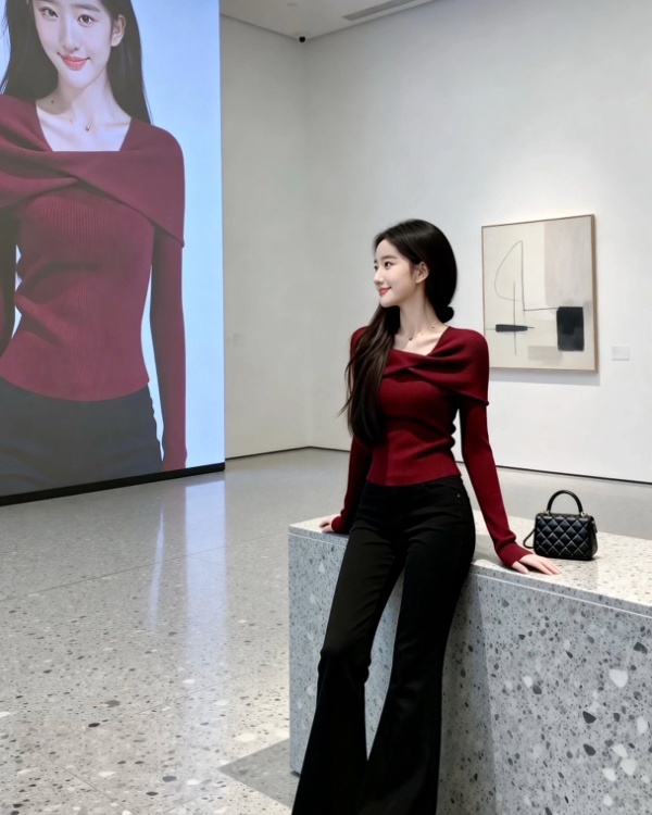 Long sleeve Korean style sweater