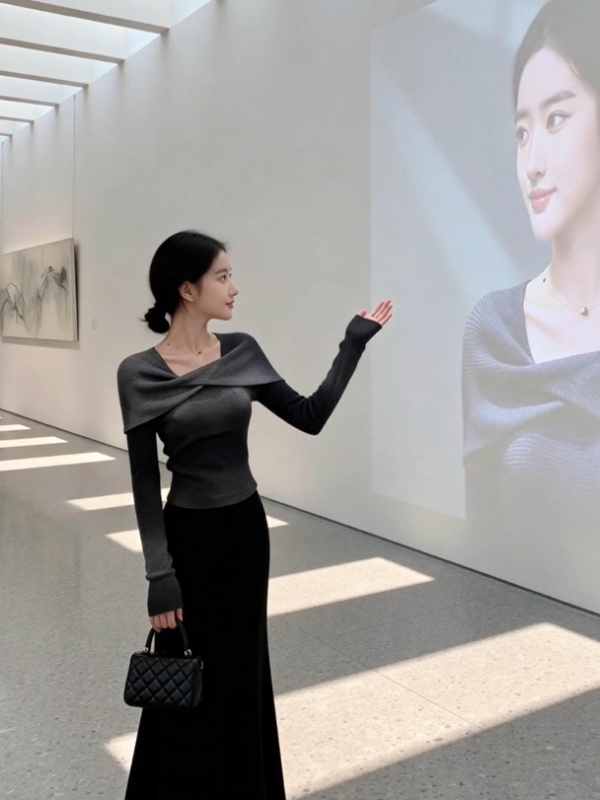 Long sleeve Korean style sweater