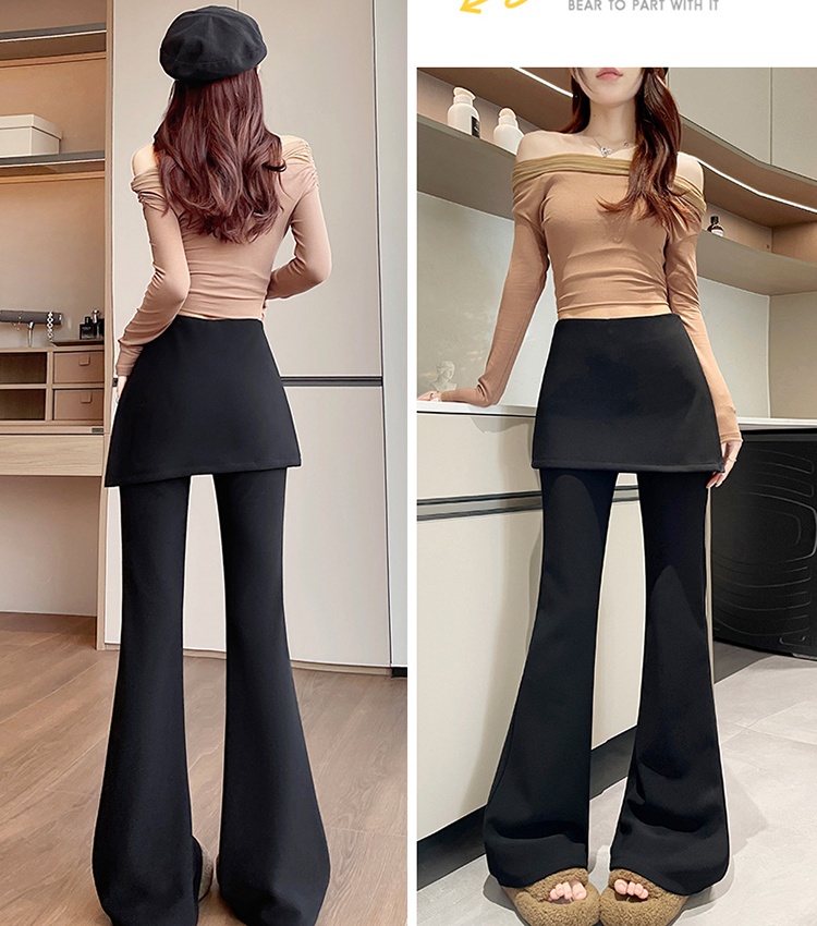 Slim speaker autumn and winter high waist pants